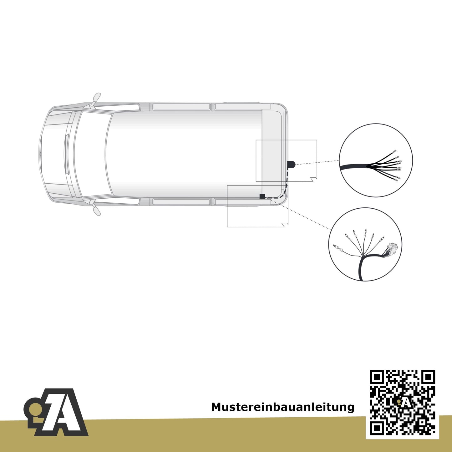 VW T6.1 Bus / Kasten 11.2019-12.2024 S_ BRiNK Anhängerkupplung mit JAEGER Elektrosatz