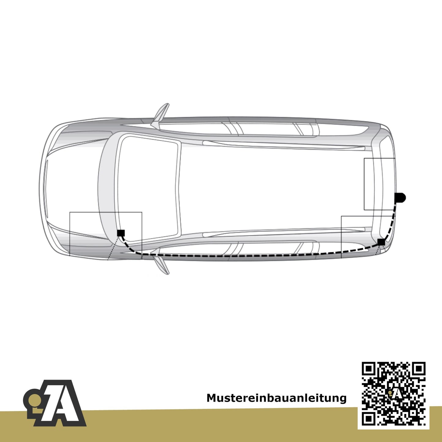 VW Sharan 5-Türer (Kompaktvan) 09.2010-04.2022 7N BRiNK Anhängerkupplung mit JAEGER Elektrosatz