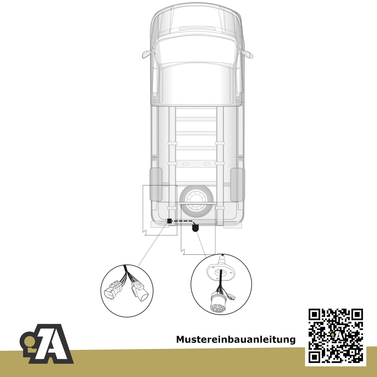 Citroen Jumper Bus / Kasten ab 07.2021 250 - L4/XL BRiNK Anhängerkupplung mit JAEGER Elektrosatz