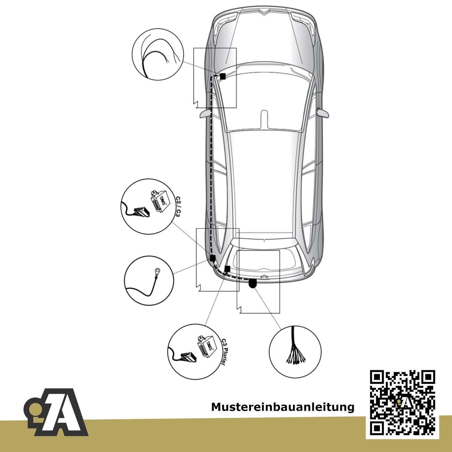 Citroen C3 5-Türer (Fließheck) 10.2005-10.2009 FC_ BRiNK Anhängerkupplung mit JAEGER Elektrosatz