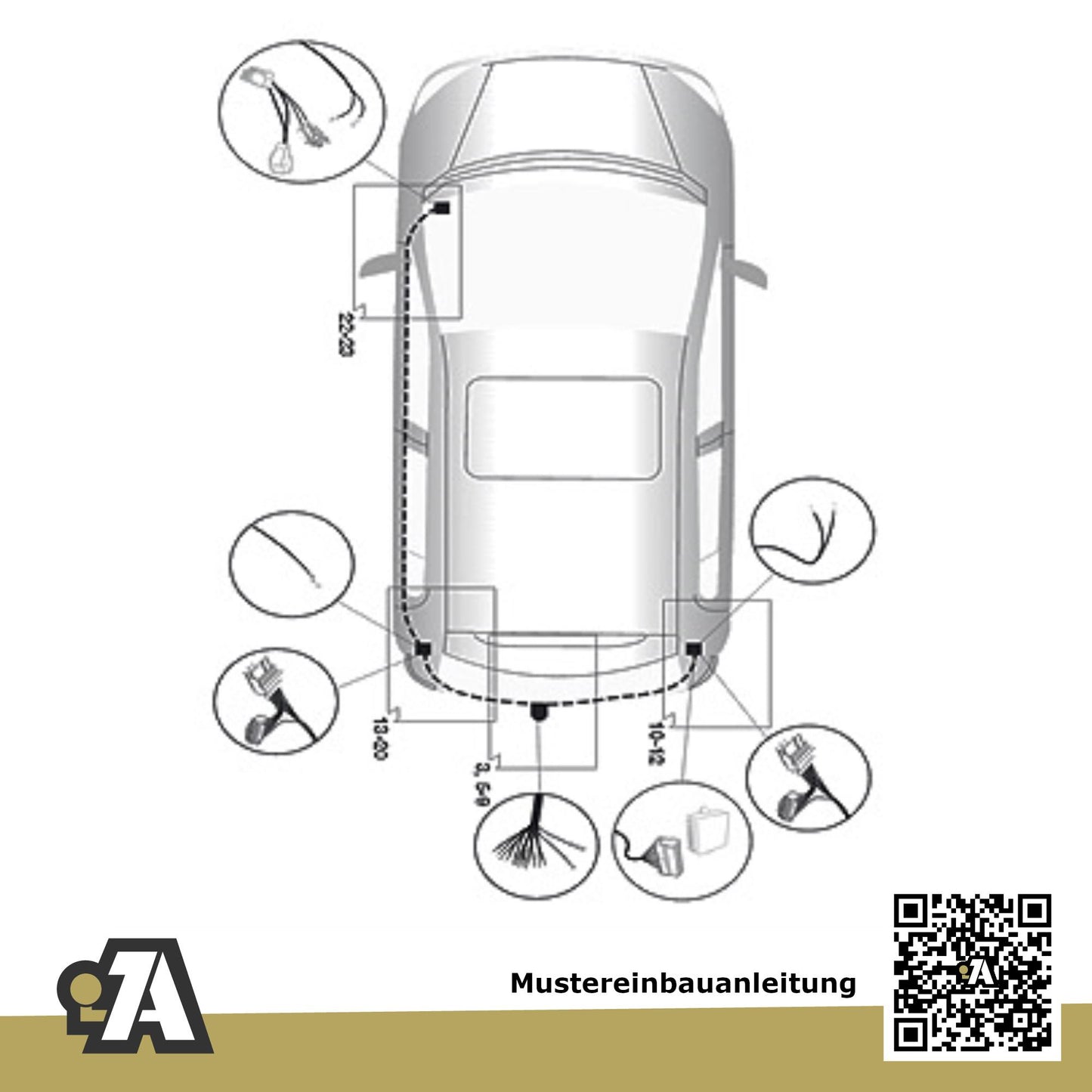 Fiat Fullback Pick-up 01.2016-07.2020 502 / 503 BRiNK Anhängerkupplung mit JAEGER Elektrosatz