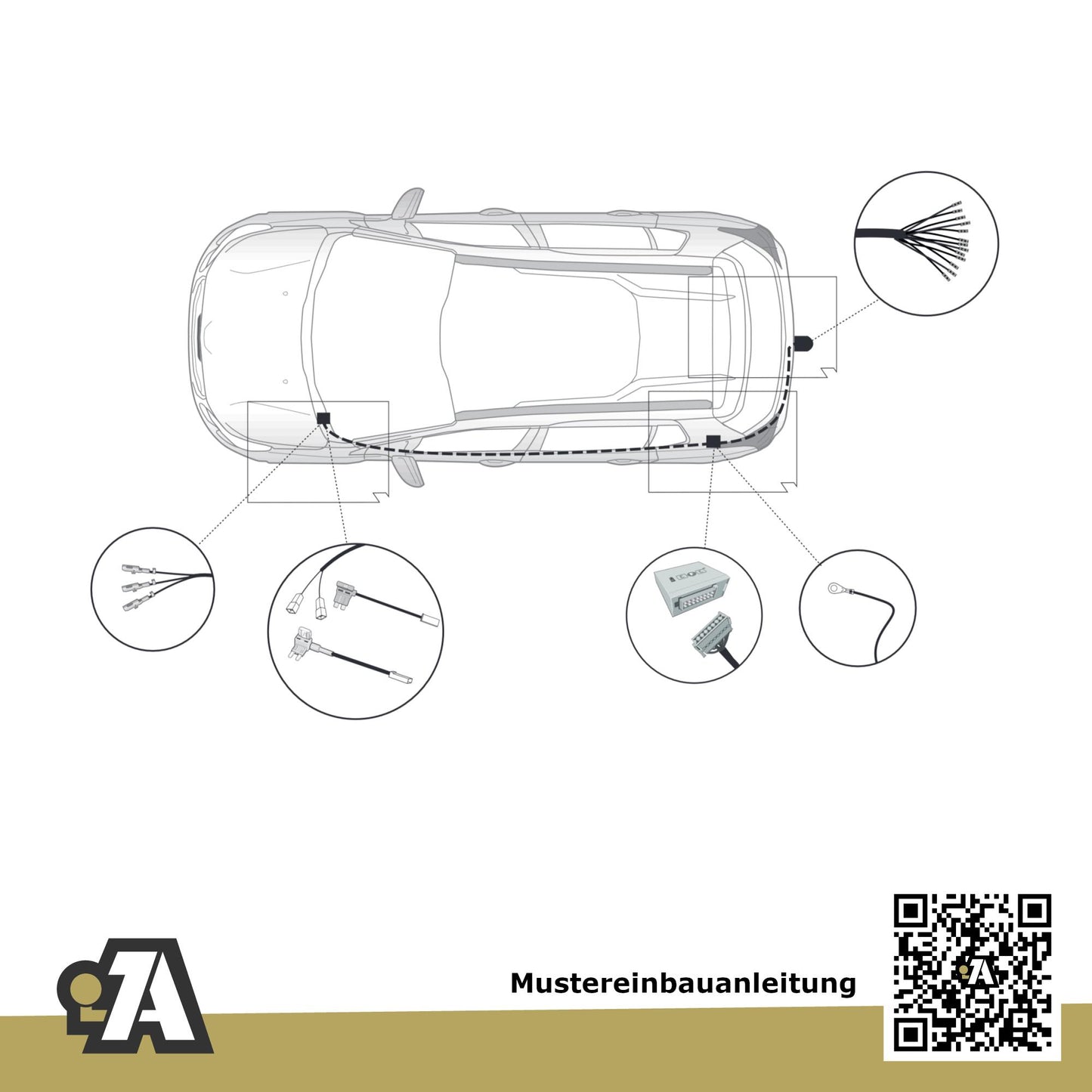 Fiat 600e 5-Türer (SUV) ab 12.2023 364_ / 365_ BRiNK Anhängerkupplung mit JAEGER Elektrosatz