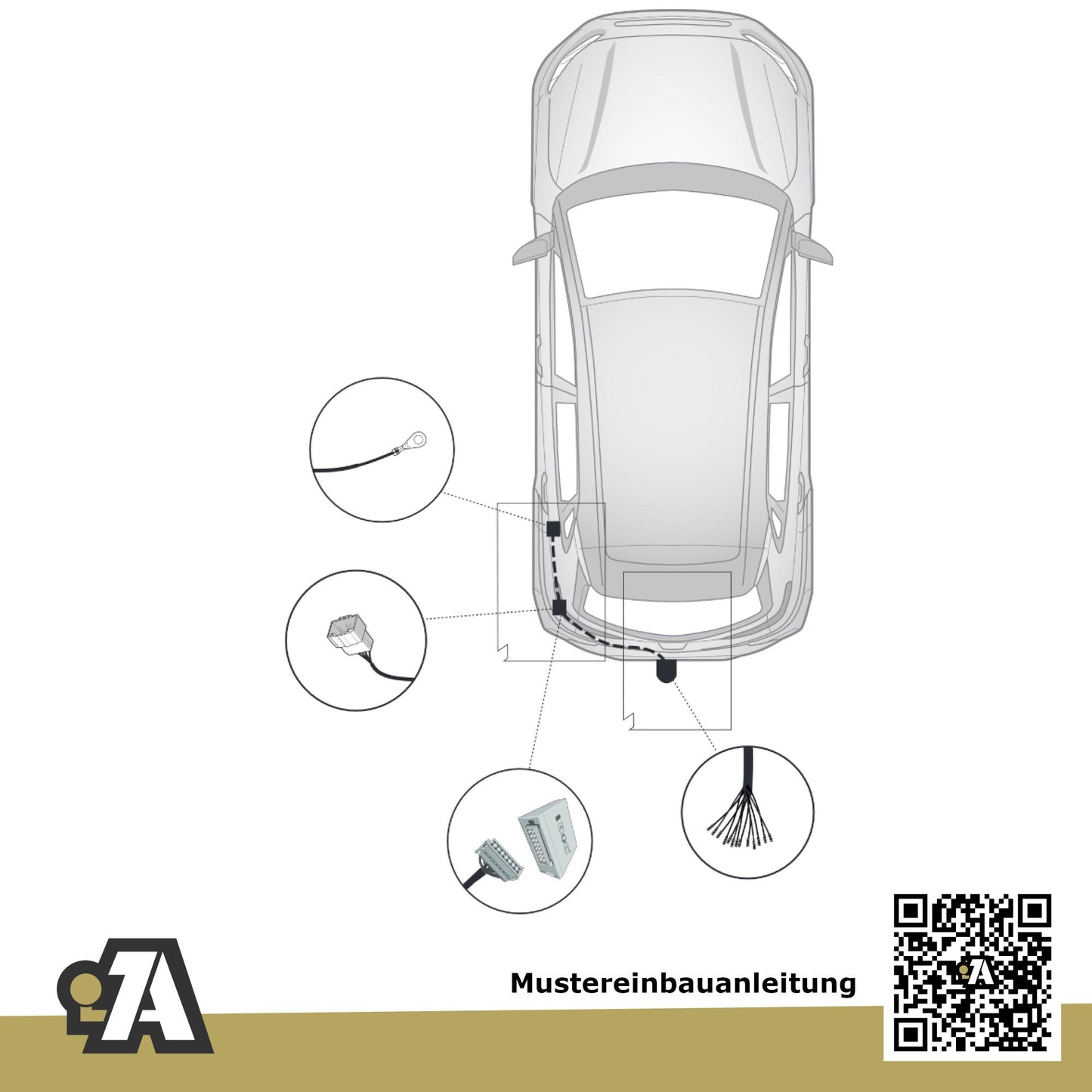Hyundai Kona 5-Türer (SUV) 09.2019-04.2023 OS_ BRiNK Anhängerkupplung mit JAEGER Elektrosatz
