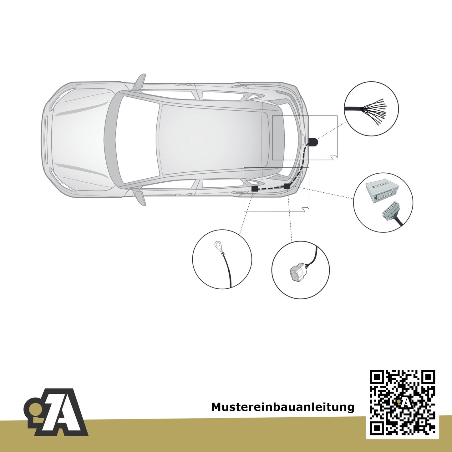 Hyundai i30 cw 5-Türer (Kombi) 09.2018-09.2020 PDE BRiNK Anhängerkupplung mit JAEGER Elektrosatz
