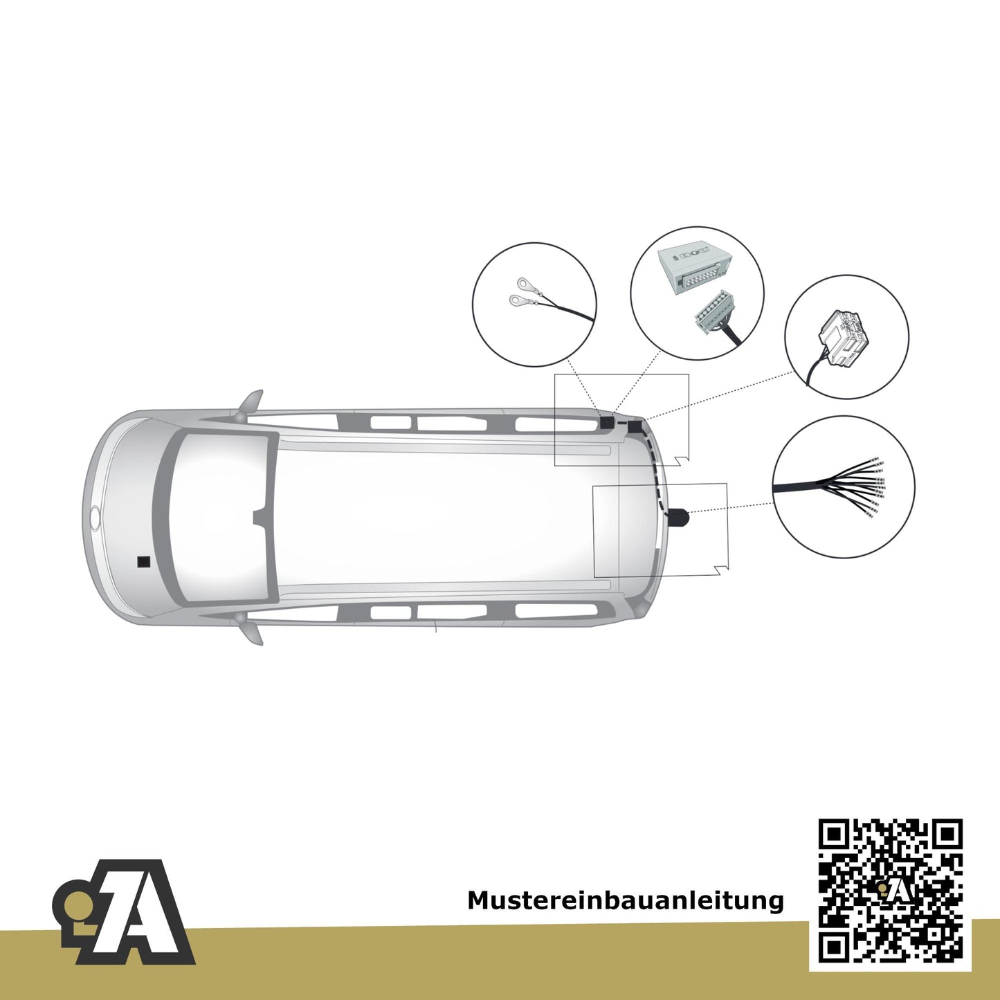 Hyundai Staria Bus / Kasten ab 08.2022 US4 BRiNK Anhängerkupplung mit JAEGER Elektrosatz