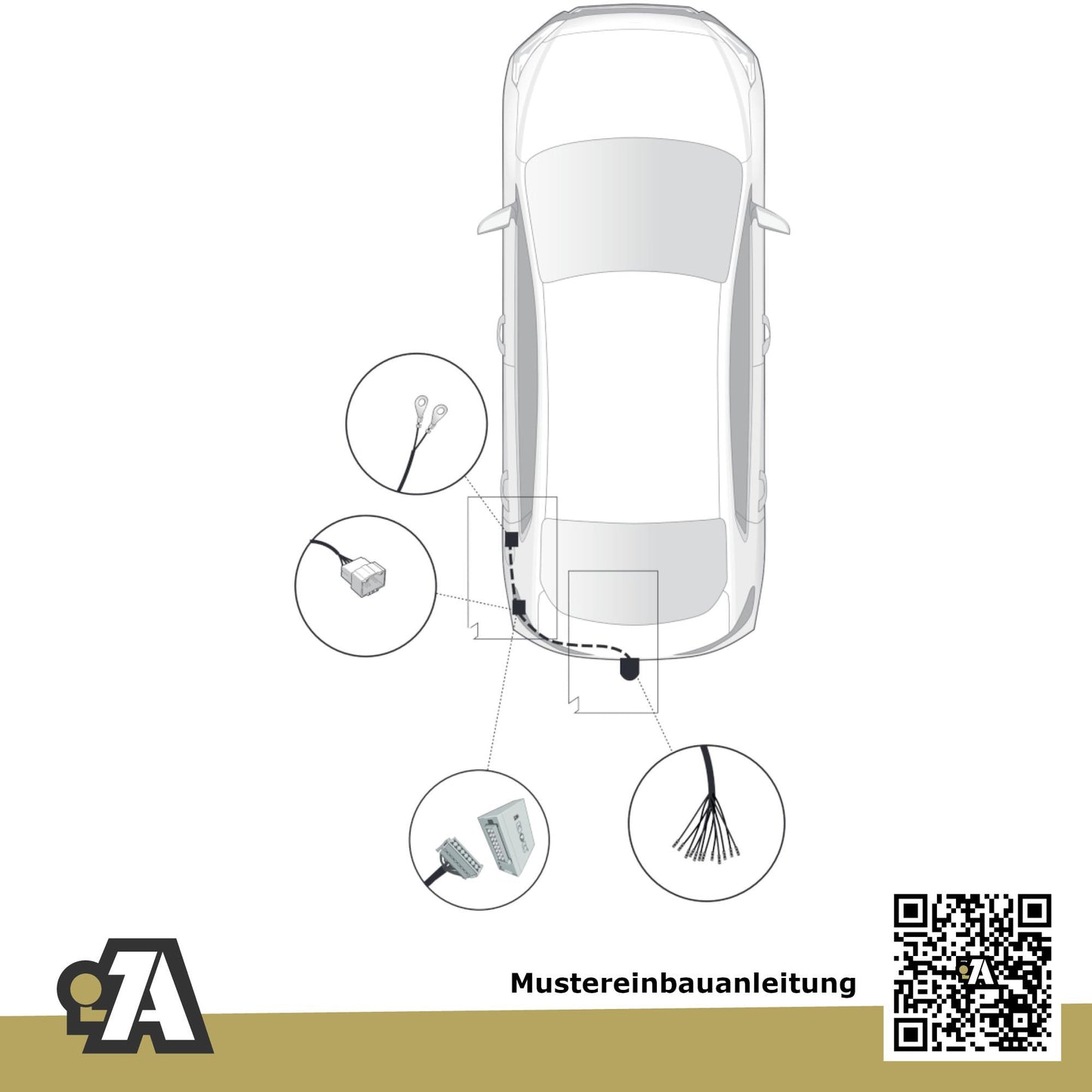 Hyundai Ioniq 6 5-Türer (Kombilimousine) ab 03.2023 CE BRiNK Anhängerkupplung mit JAEGER Elektrosatz
