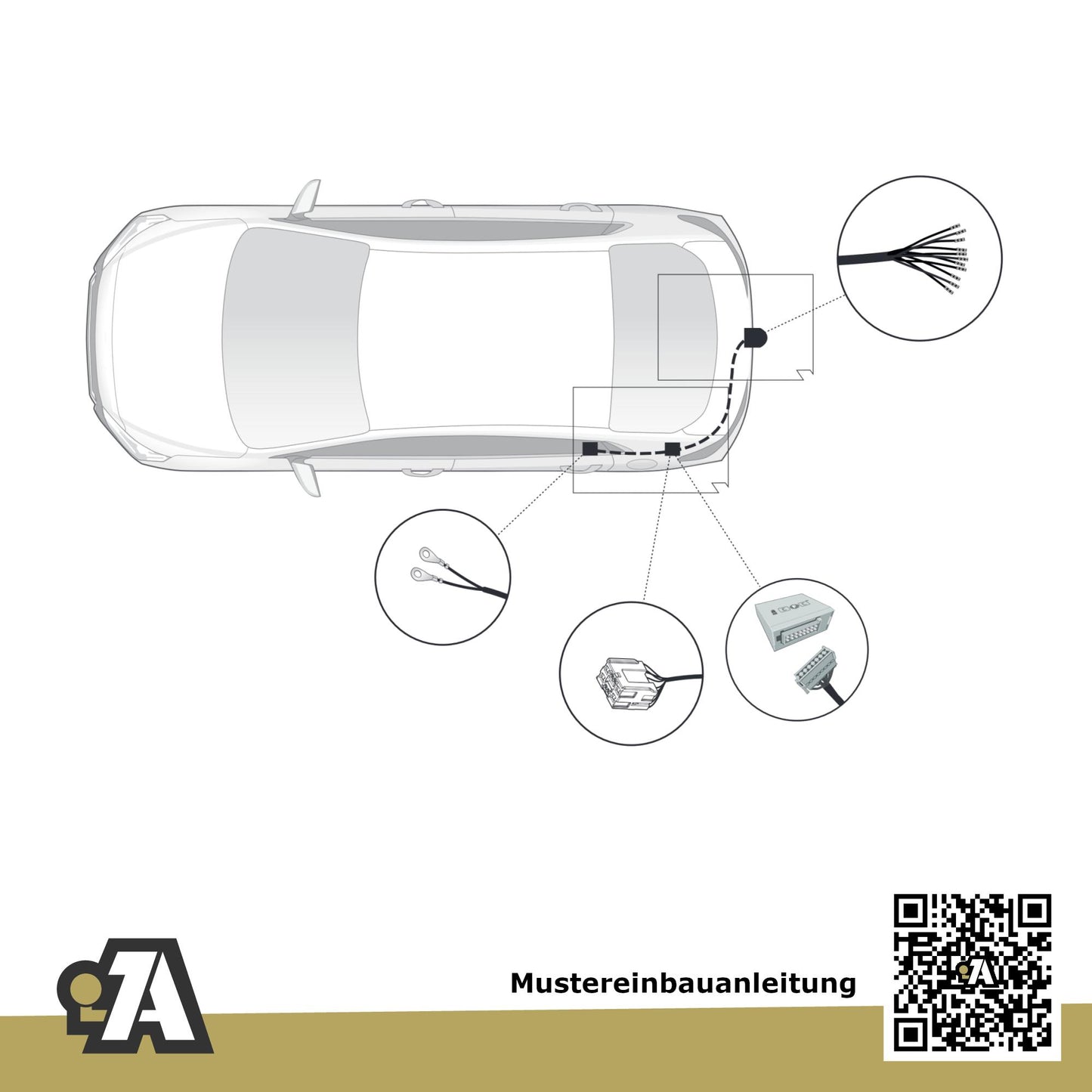 Kia Sorento 5-Türer (SUV) ab 03.2024 MQ4_ BRiNK Anhängerkupplung mit JAEGER Elektrosatz