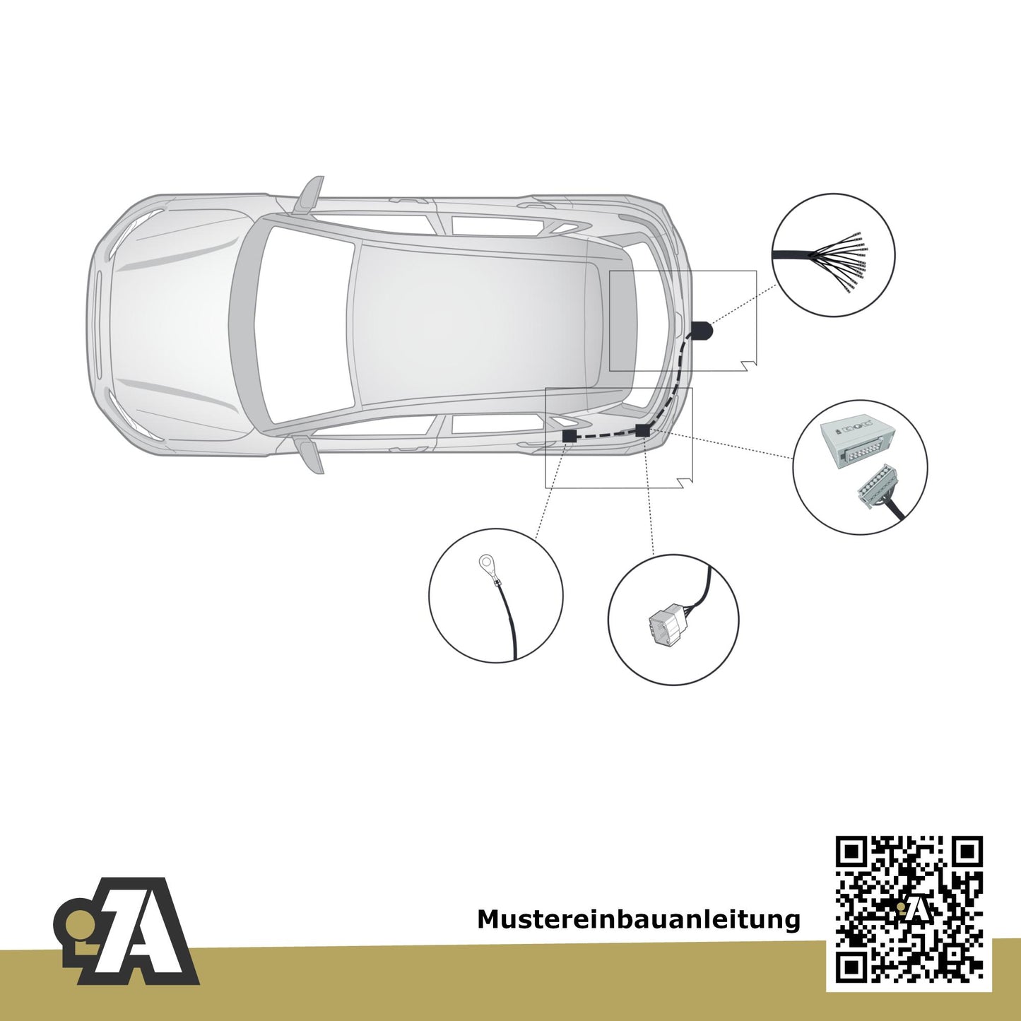 Kia Niro 5-Türer (SUV) 12.2020-03.2022 DE BRiNK Anhängerkupplung mit JAEGER Elektrosatz