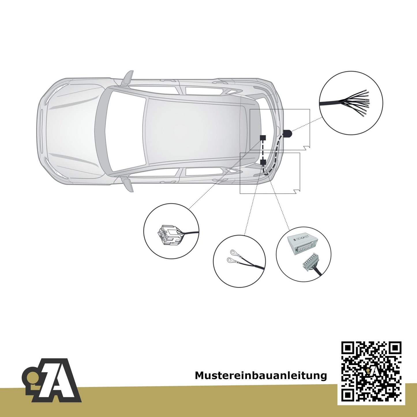 Kia EV9 5-Türer (SUV) ab 10.2023 MV BRiNK Anhängerkupplung mit JAEGER Elektrosatz