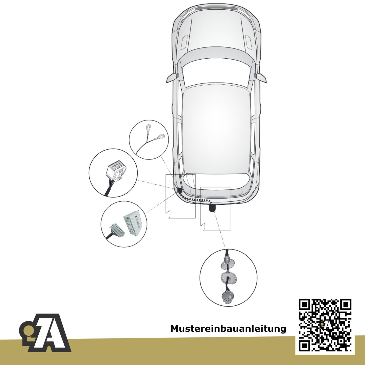 LandRover Discovery Sport 5-Türer (SUV) ab 01.2021 L550 BRiNK Anhängerkupplung mit JAEGER Elektrosatz