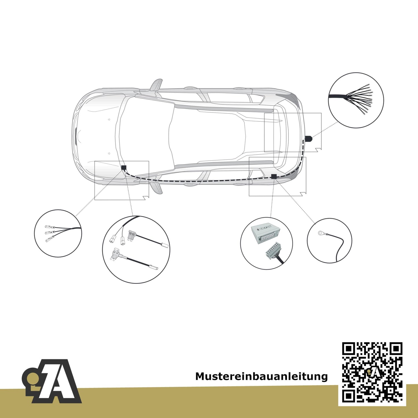 Peugeot 508 II 4-Türer (Limousine) ab 01.2019 F3 / FB / FH BRiNK Anhängerkupplung mit JAEGER Elektrosatz