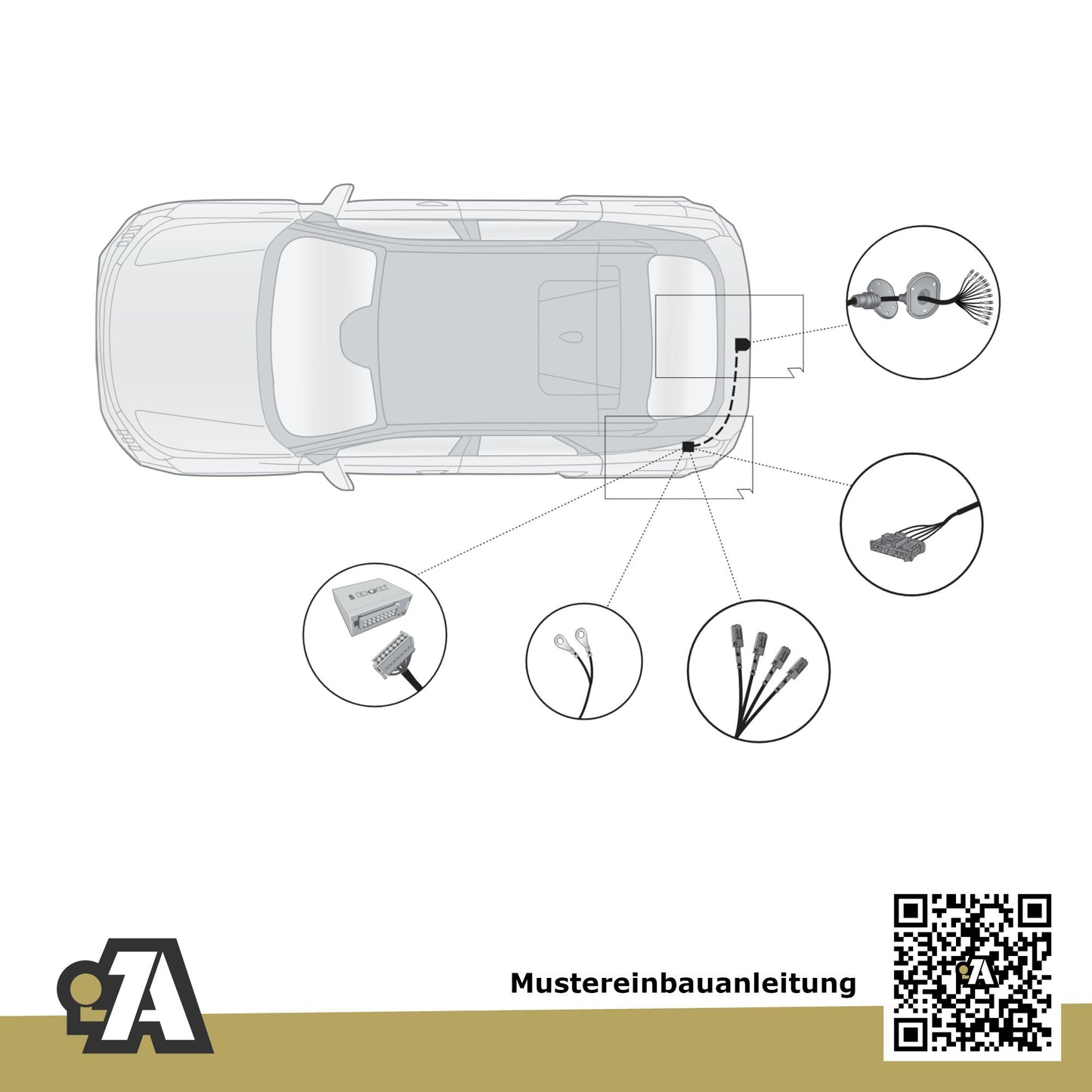 Peugeot 3008 III 5-Türer (Kompakt-SUV) ab 04.2024 KA / KB / KC BRiNK Anhängerkupplung mit JAEGER Elektrosatz