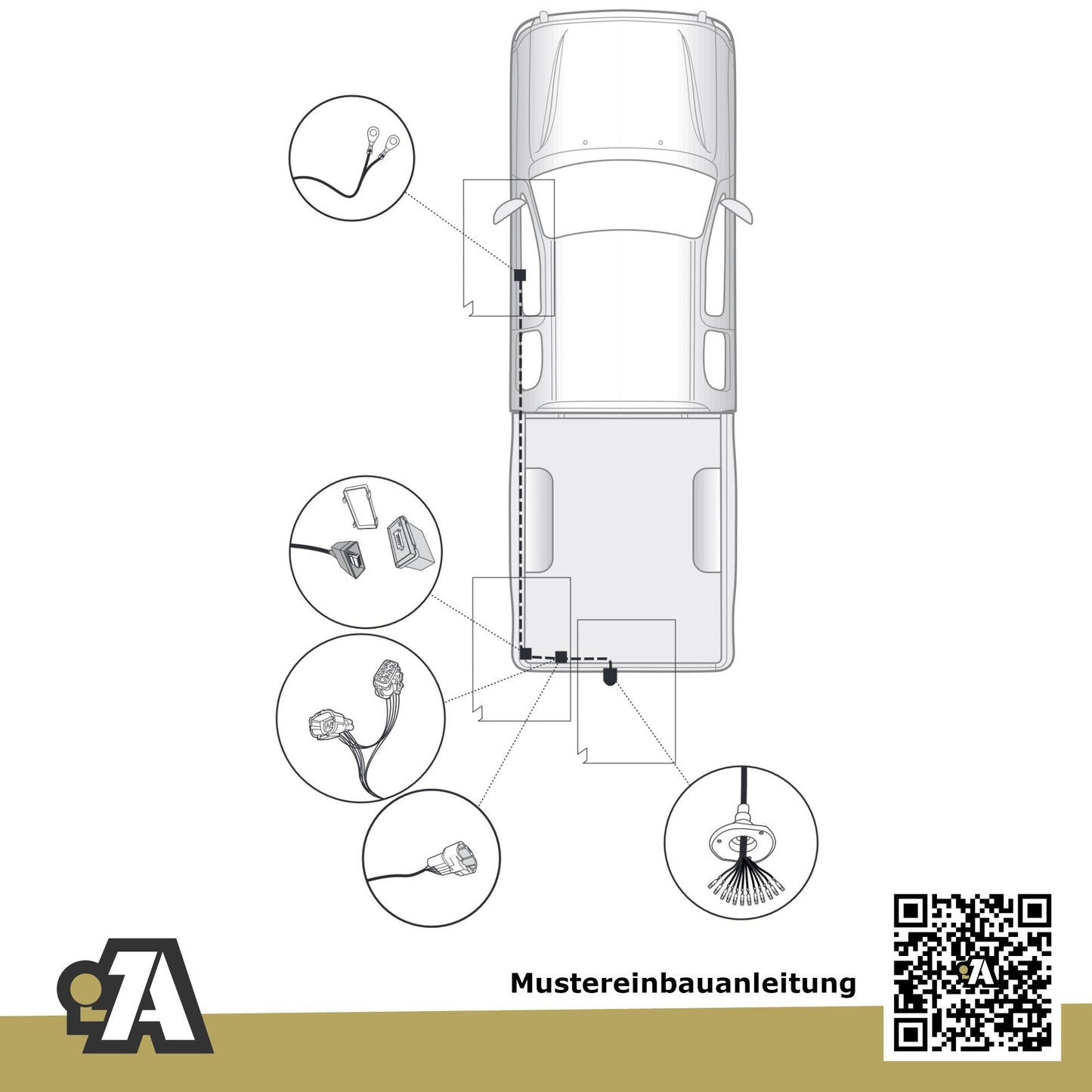 Renault Alaskan Pickup ab 09.2017 - BRiNK Anhängerkupplung mit JAEGER Elektrosatz