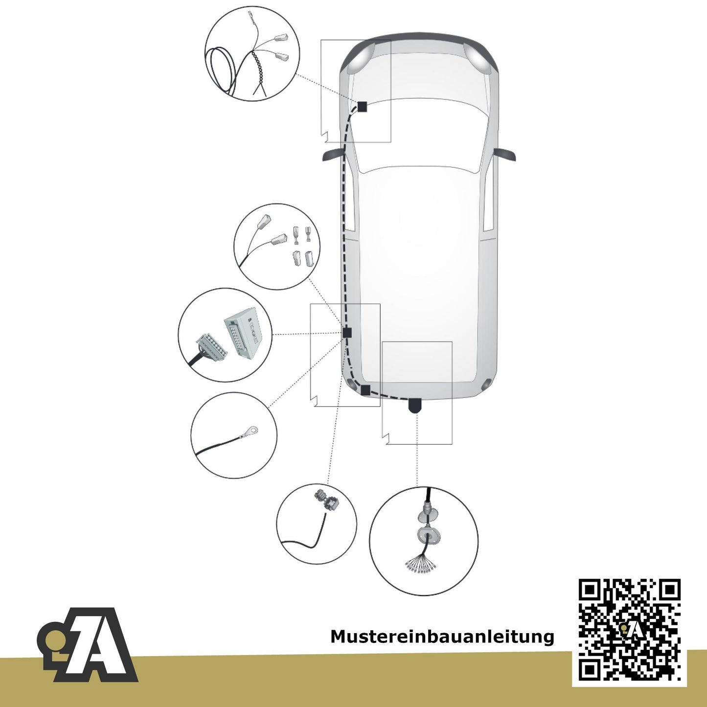 Renault Kangoo Bus / Kasten ab 06.2021 BRiNK Anhängerkupplung mit JAEGER Elektrosatz