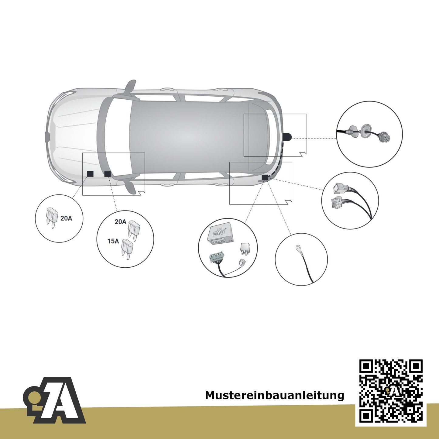 Renault Austral 5-Türer (SUV) ab 09.2022 HHN BRiNK Anhängerkupplung mit JAEGER Elektrosatz