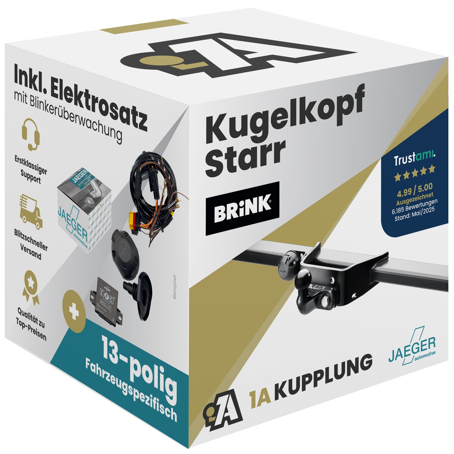 Citroen Jumper Bus / Kasten ab 07.2021 250 - L4/XL BRiNK Anhängerkupplung mit JAEGER Elektrosatz