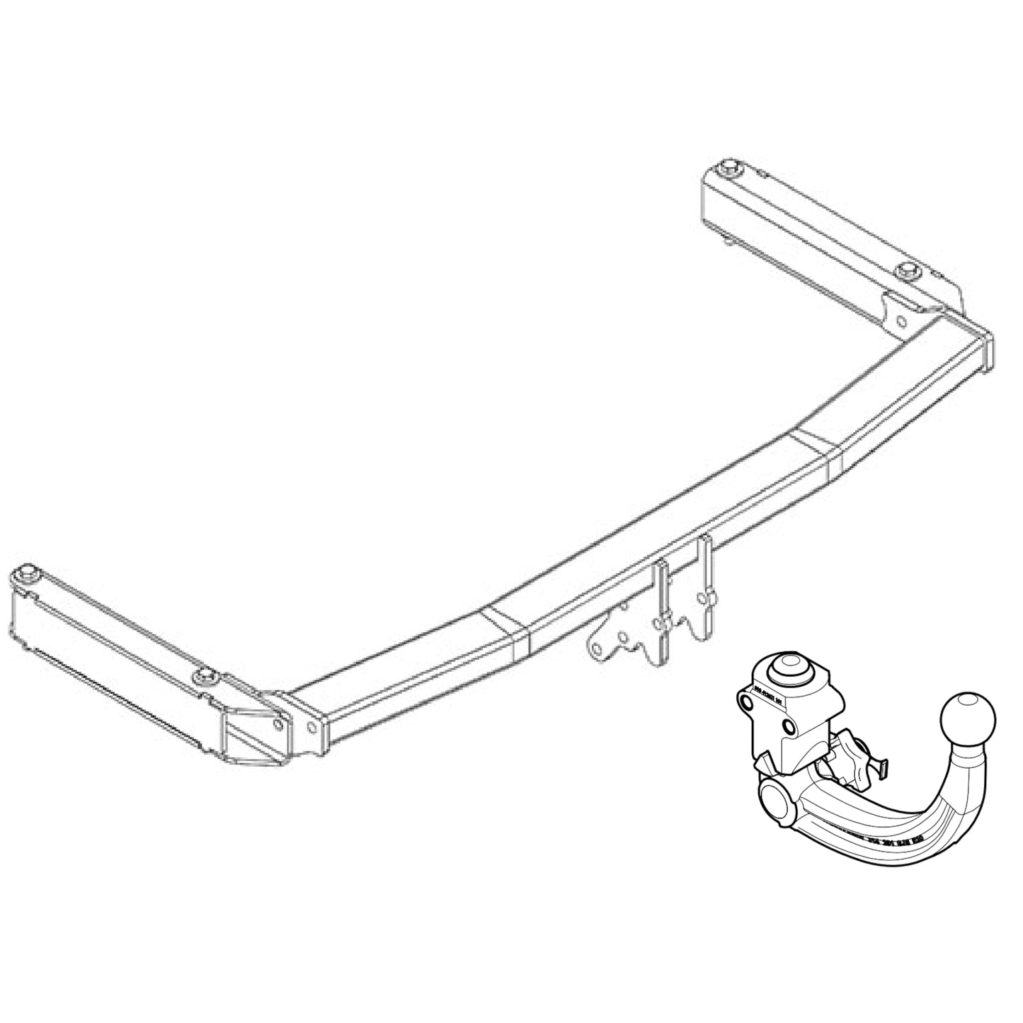 Westfalia Anhängerkupplung abnehmbar Inkl. E-Satz - Audi A6 C6 04.2004-02.2011