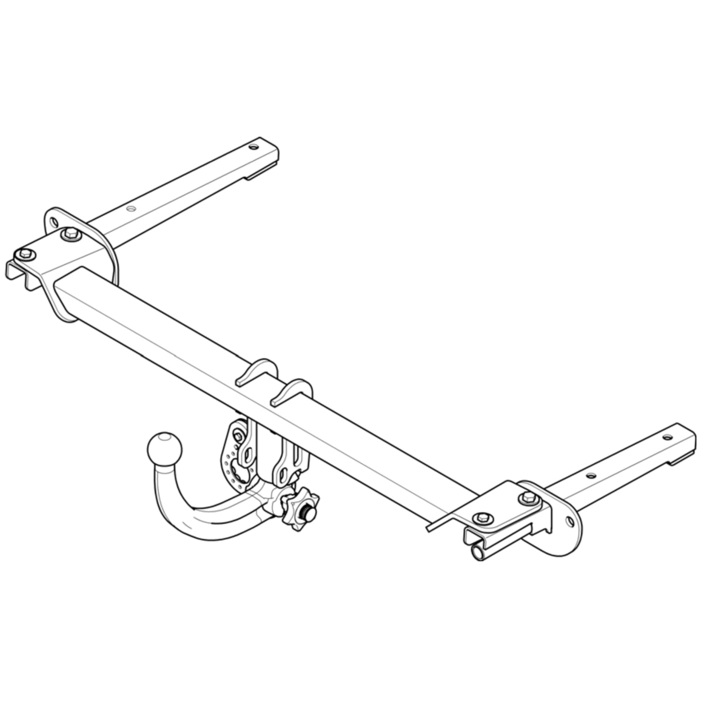 Westfalia Anhängerkupplung abnehmbar Inkl. E-Satz - Fiat Grande Punto 10.2005-10.2009