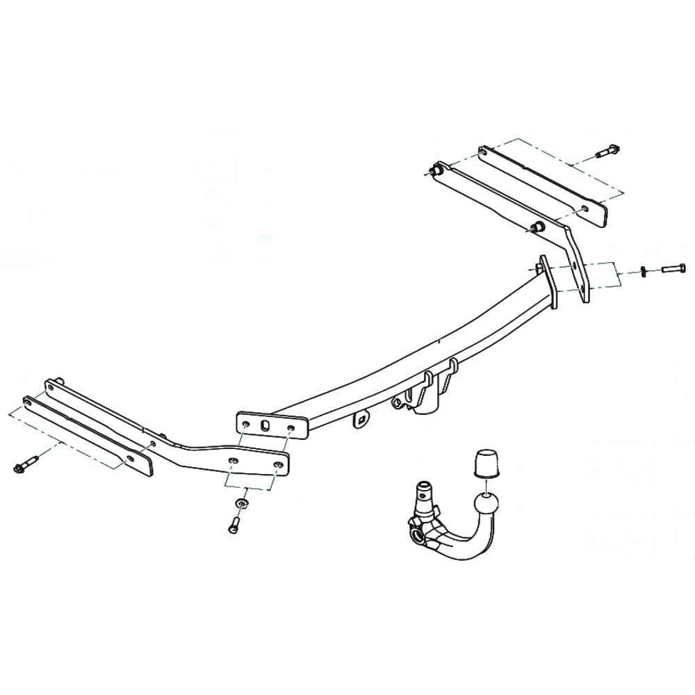 Westfalia Anhängerkupplung abnehmbar Inkl. E-Satz - Ford C-Max (auch Grand) 12.2010-06.2019