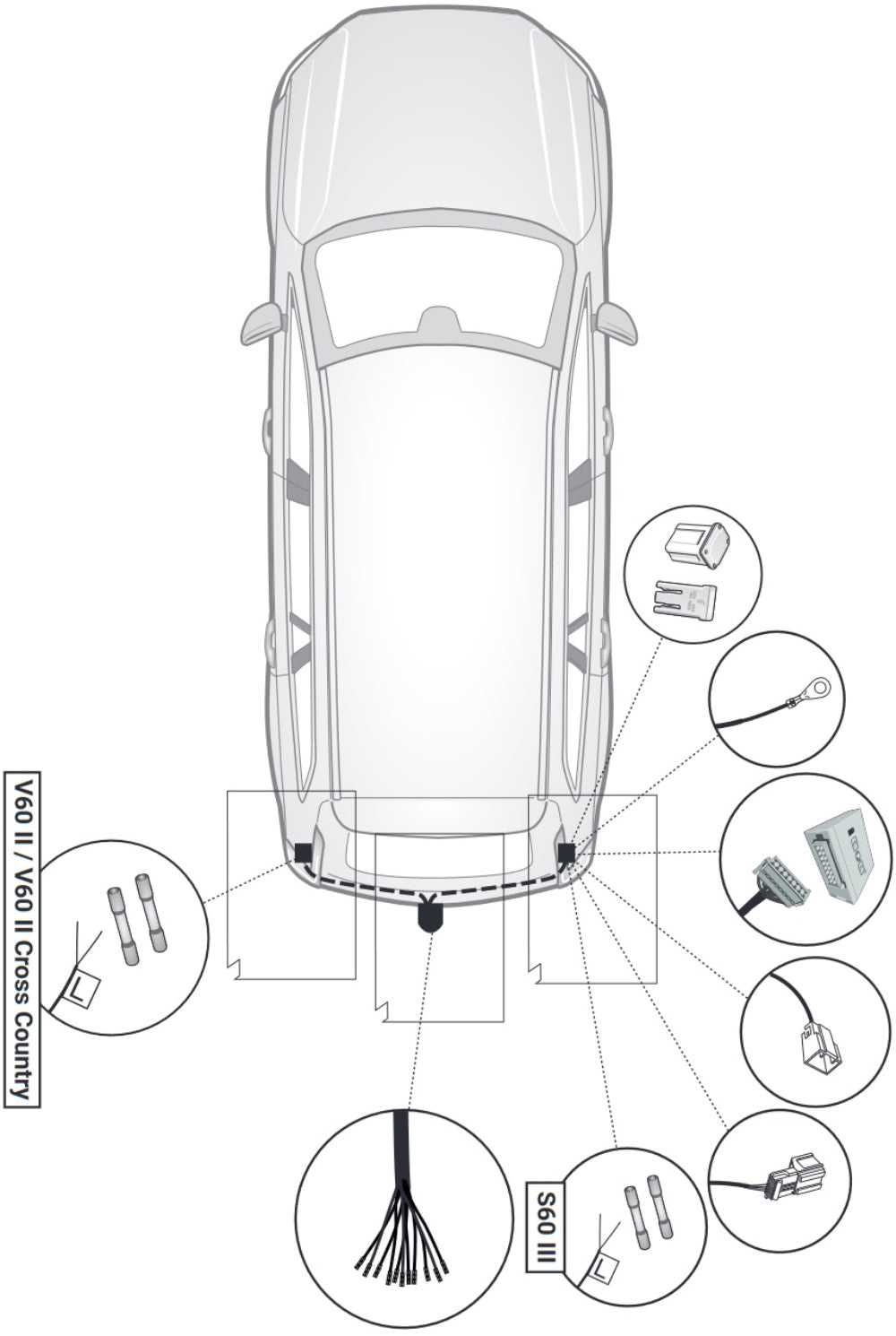 Westfalia Anhängerkupplung abnehmbar Inkl. E-Satz - Volvo V60 II ab 07.2018