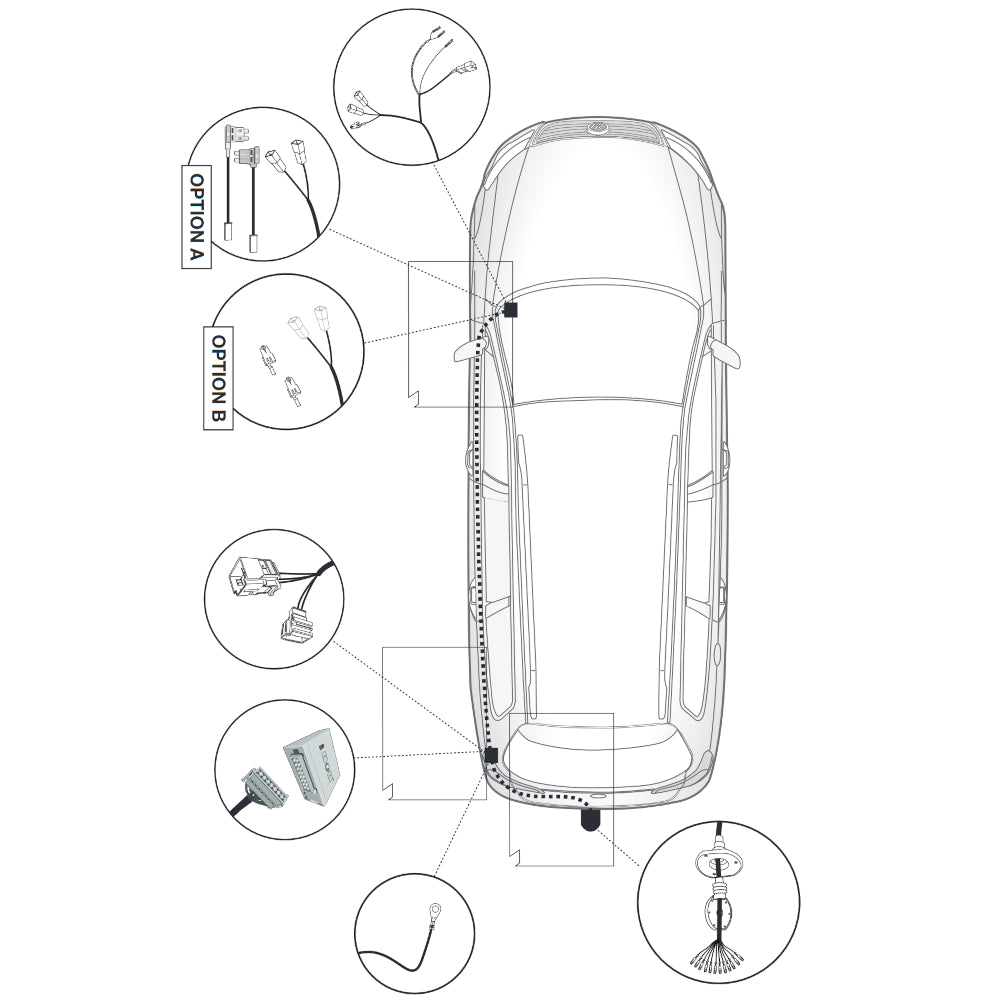 Brink Anhängerkupplung abnehmbar Inkl. E-Satz - VW Passat B8 ab 11.2014
