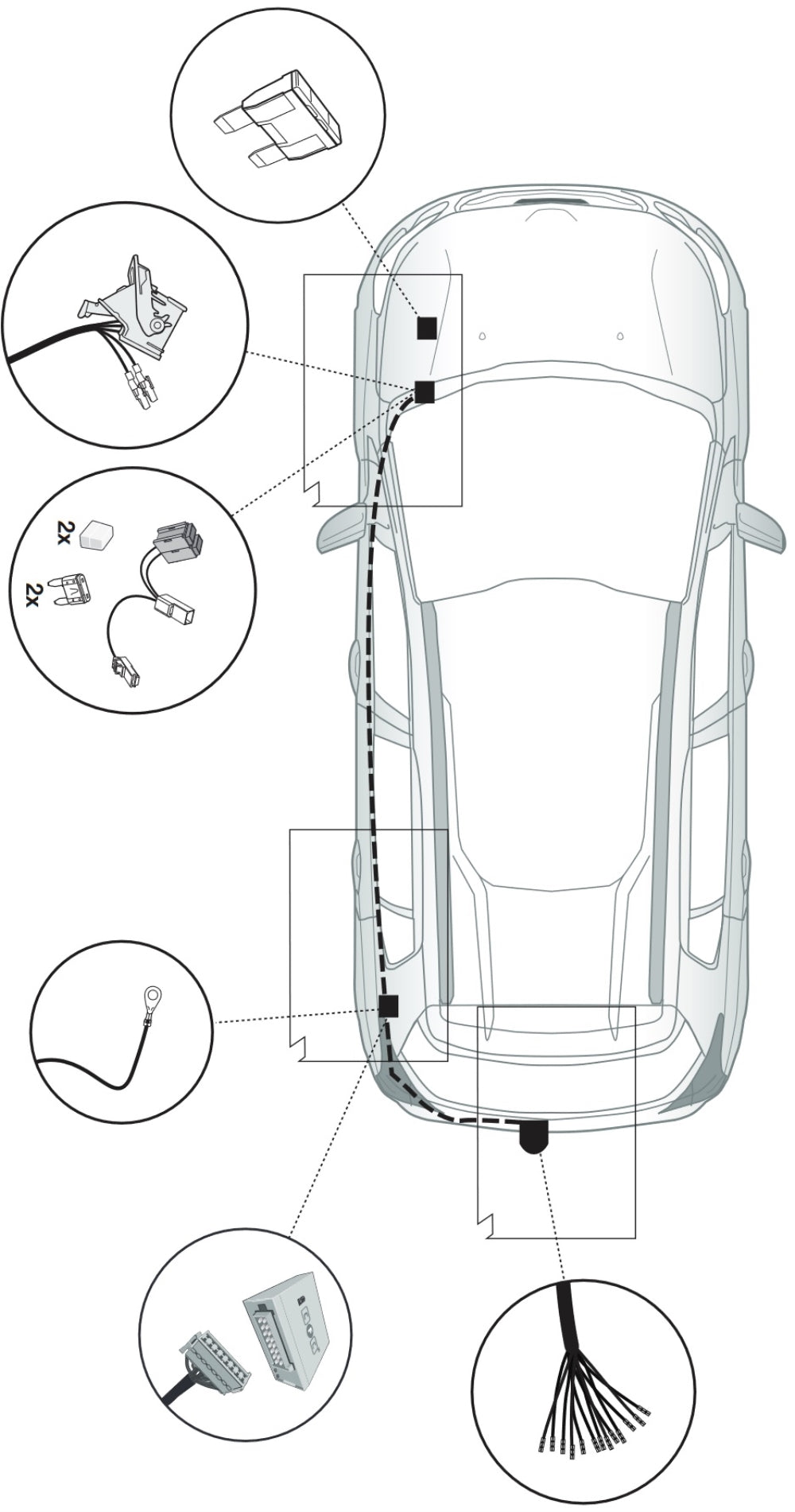 Brink Anhängerkupplung abnehmbar Inkl. E-Satz - Citroen C4 Cactus ab 04.2018