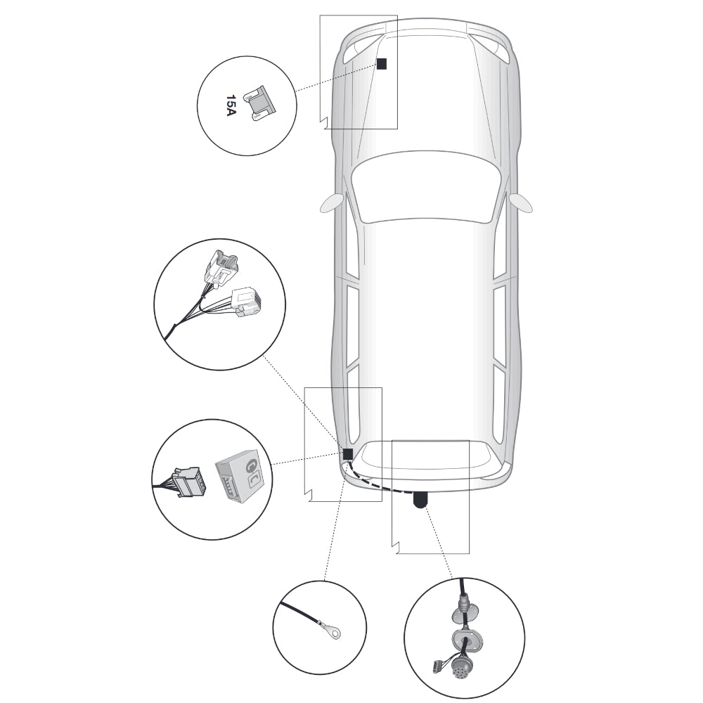 Brink Anhängerkupplung abnehmbar Inkl. E-Satz - Nissan Qashqai II 10.2019-06.2021