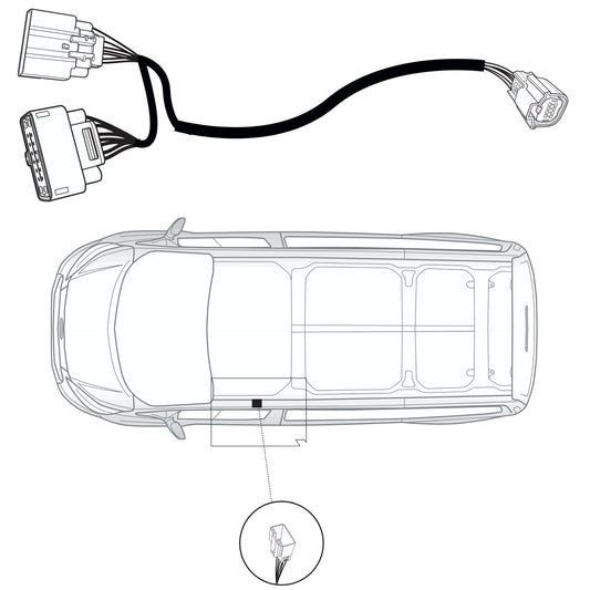 Erweiterungssatz 22060584 der Firma JAEGER Automotive für Fahrzeuge ohne AHK-Vorbereitung