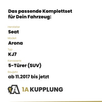 Seat Arona 5-Türer (SUV) ab 11.2017 KJ7 BRiNK Anhängerkupplung mit JAEGER Elektrosatz