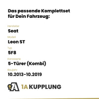 Seat Leon ST 5-Türer (Kombi) 10.2013-12-2016 5F8 BRiNK Anhängerkupplung mit JAEGER Elektrosatz