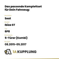 Seat Ibiza ST 5-Türer (Kombi) 08.2015-05.2017 6P8 BRiNK Anhängerkupplung mit JAEGER Elektrosatz