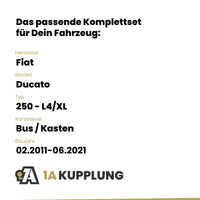 Fiat Ducato Bus / Kasten 02.2011-06.2021 250 - L4/XL BRiNK Anhängerkupplung mit JAEGER Elektrosatz
