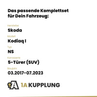 Skoda Kodiaq I 5-Türer (SUV) 03.2017-07.2023 NS BRiNK Anhängerkupplung mit JAEGER Elektrosatz