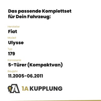 Fiat Ulysse 5-Türer (Kompaktvan) 11.2005-06.2011 179 BRiNK Anhängerkupplung mit JAEGER Elektrosatz