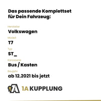 VW T7 Bus / Kasten ab 12.2021 ST_ BRiNK Anhängerkupplung mit JAEGER Elektrosatz