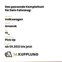 VW Amarok Pick Up ab 05.2023 T1_ BRiNK Anhängerkupplung mit JAEGER Elektrosatz