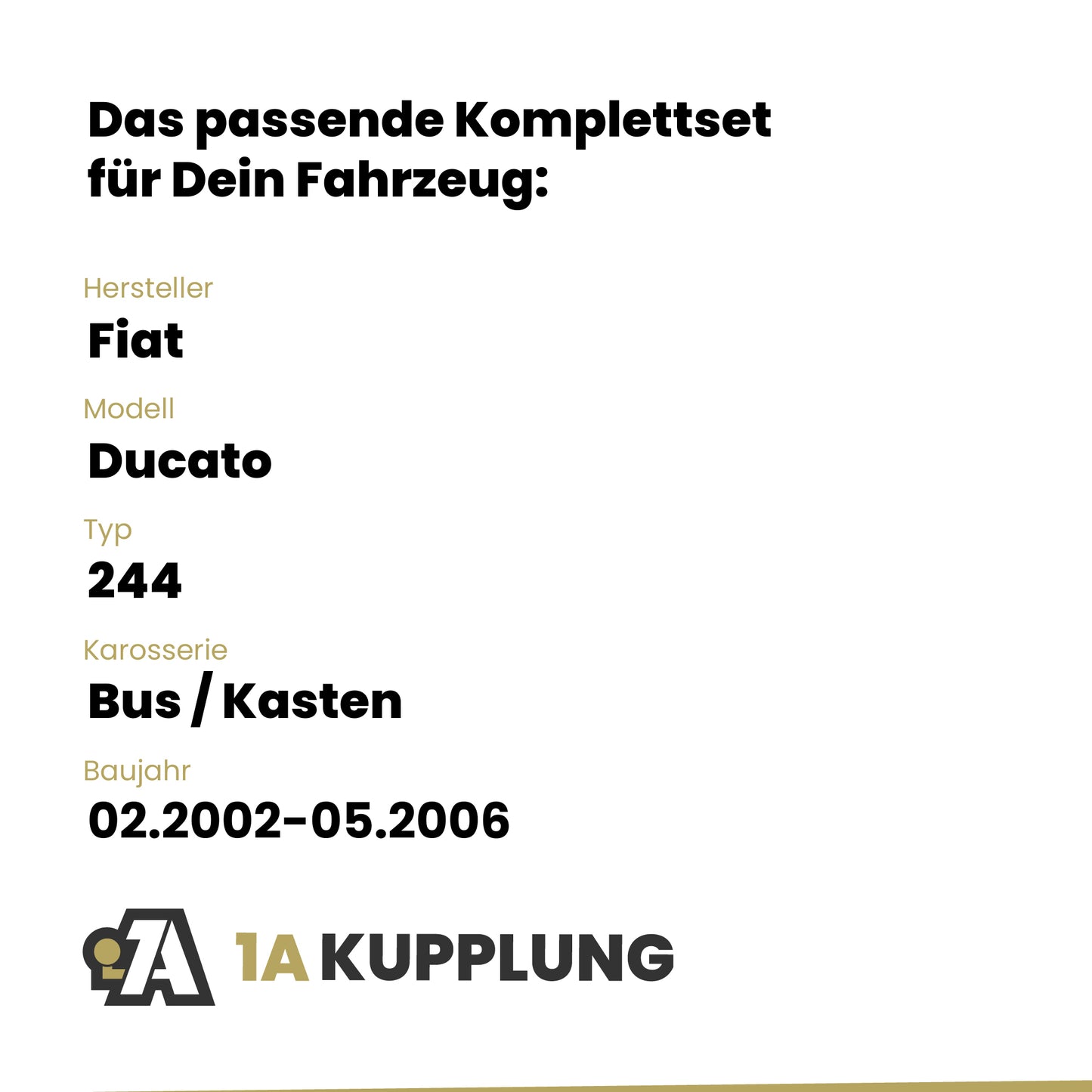 Fiat Ducato Bus / Kasten 02.2002-05.2006 244 BRiNK Anhängerkupplung mit JAEGER Elektrosatz