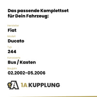 Fiat Ducato Bus / Kasten 02.2002-05.2006 244 BRiNK Anhängerkupplung mit JAEGER Elektrosatz
