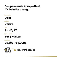 Opel Vivaro Bus / Kasten 05.2001-08.2006 A - J7 / F7 ORIS Anhängerkupplung mit JAEGER Elektrosatz