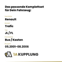 Renault Trafic Bus / Kasten 05.2001-08.2006 JL / FL ORIS Anhängerkupplung mit JAEGER Elektrosatz