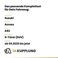Suzuki Across 5-Türer (SUV) ab 09.2020 A5Z ORIS Anhängerkupplung mit JAEGER Elektrosatz