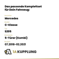 Mercedes C-Klasse 5-Türer (Kombi) 07.2018-02.2021 S205 ORIS Anhängerkupplung mit JAEGER Elektrosatz