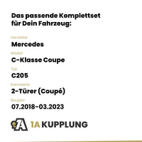 Mercedes C-Klasse Coupe 2-Türer (Coupé) 07.2018-03.2023 C205 ORIS Anhängerkupplung mit JAEGER Elektrosatz