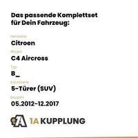 Citroen C4 Aircross 5-Türer (SUV) 05.2012-12.2017 B_ Westfalia-Automotive mit JAEGER Elektrosatz