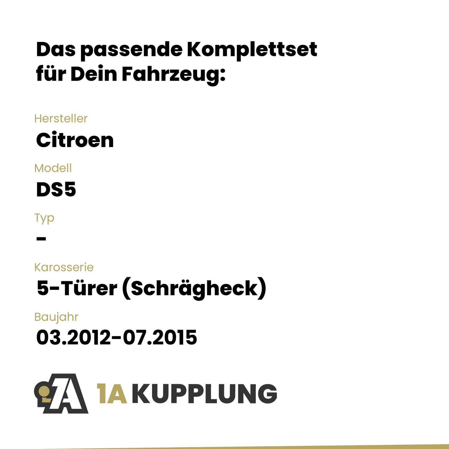 Citroen DS5 5-Türer (Schrägheck) 03.2012-07.2015 - Westfalia-Automotive mit JAEGER Elektrosatz