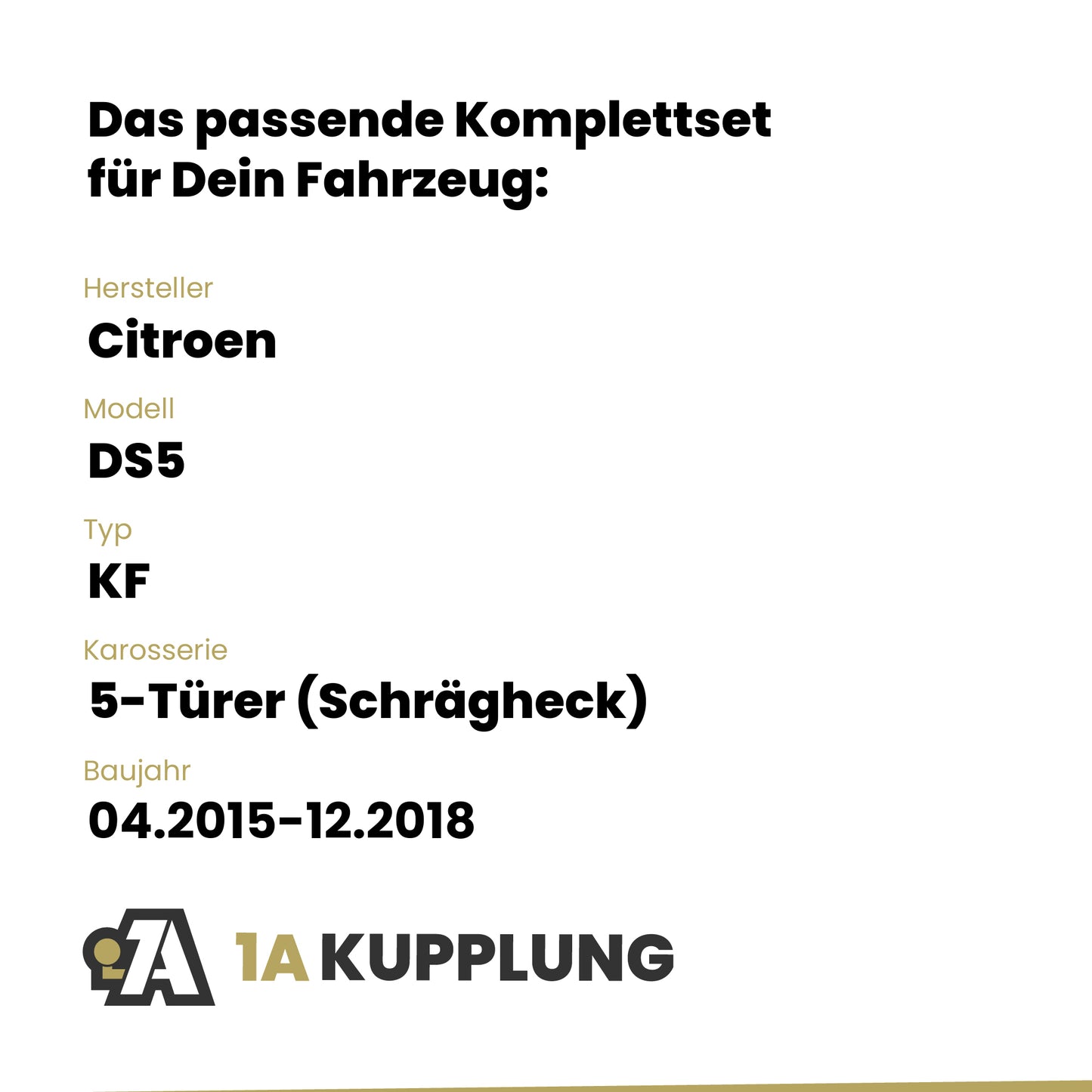 Citroen DS5 5-Türer (Schrägheck) 04.2015-12.2018 KF Westfalia-Automotive mit JAEGER Elektrosatz