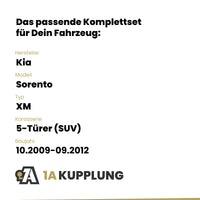 Kia Sorento 5-Türer (SUV) 10.2009-09.2012 XM BRiNK Anhängerkupplung mit JAEGER Elektrosatz