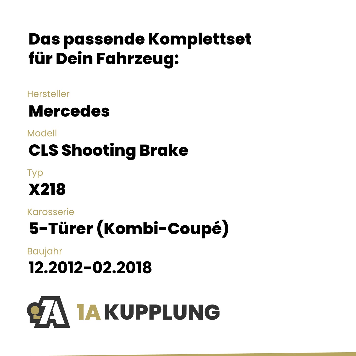 Mercedes CLS Shooting Brake 5-Türer (Kombi-Coupé) 12.2012-02.2018 X218 Westfalia-Automotive mit JAEGER Elektrosatz