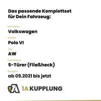 VW Polo VI 5-Türer (Fließheck) ab 09.2021 AW Westfalia-Automotive mit JAEGER Elektrosatz