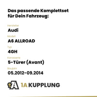 Audi A6 ALLROAD 5-Türer (Avant) 05.2012-09.2014 4GH BRiNK Anhängerkupplung mit JAEGER Elektrosatz